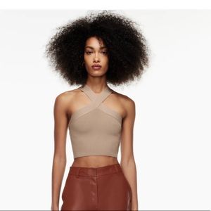 Babaton Criss Cross Sculpted Knit